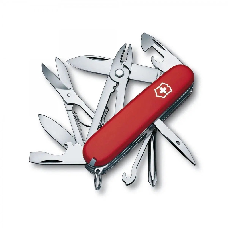 Victorinox Delux Tinker Swiss Army Knife Red