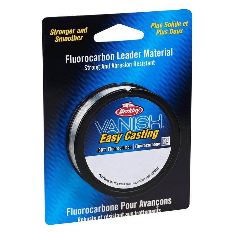 Berkley Vanish Easy Casting Fluorocarbon Leader Material Mega Clearance 25lb