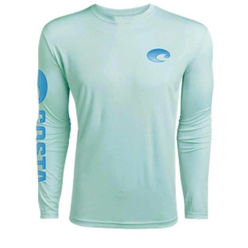 Costa Technical Crew Long Sleeve Tees Pale Yellow Small