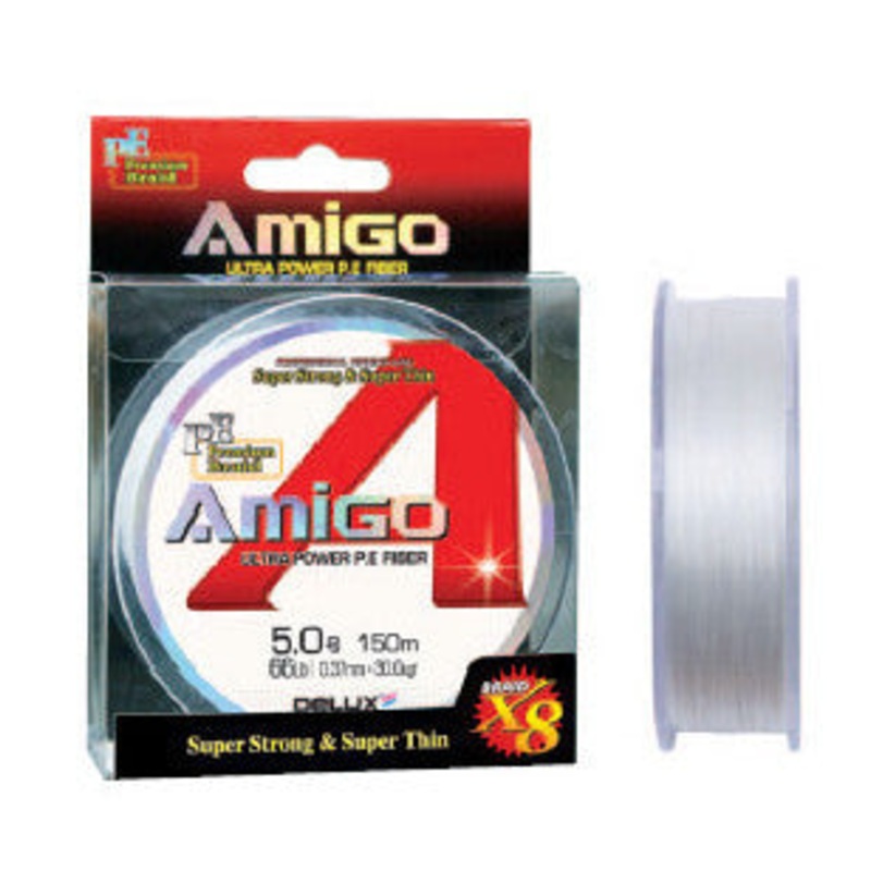 Delux Amigo Super PE Braid 300m spool PE0.8 – 16lb