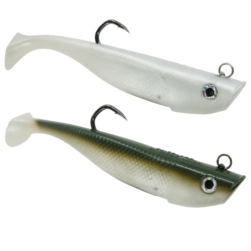 Hogy Tuna Harness Protail Paddle Swimbait Bone 9 in 6 oz