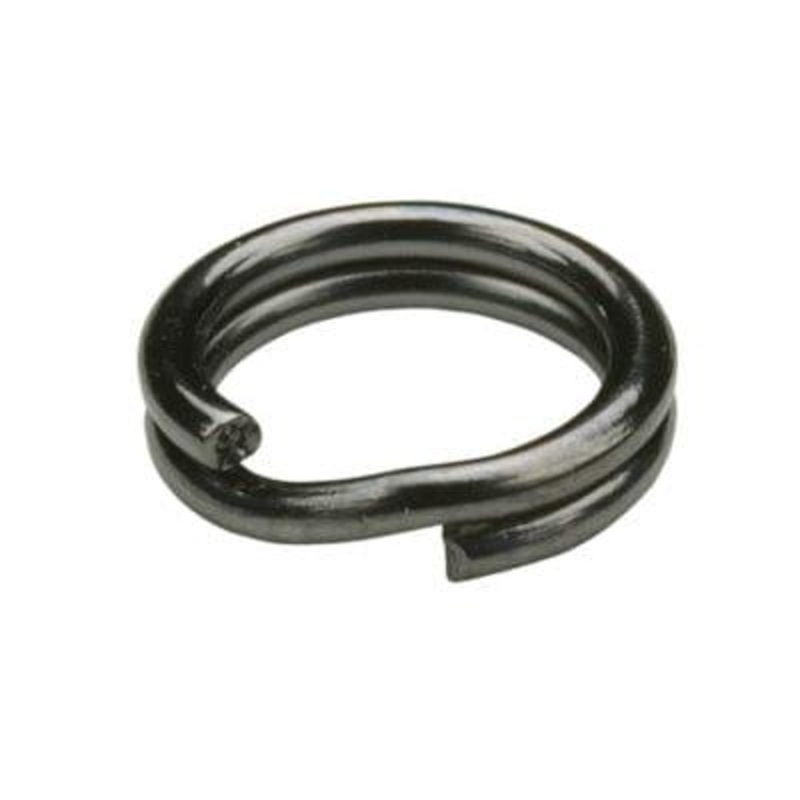 Owner Hyper Wire Split Rings  Black Chrome 2 37lb 16pk