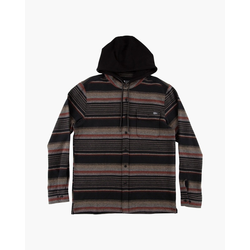 Salty Crew Mainland Flannel Black M