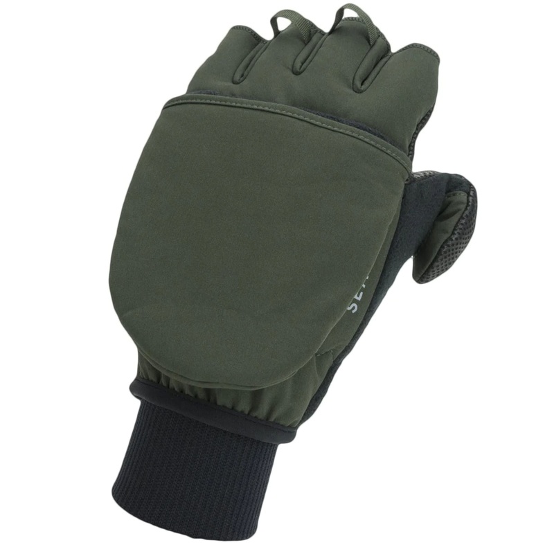 Sealskinz Windproof Cold Weather Convertible Mitt S OLIVE