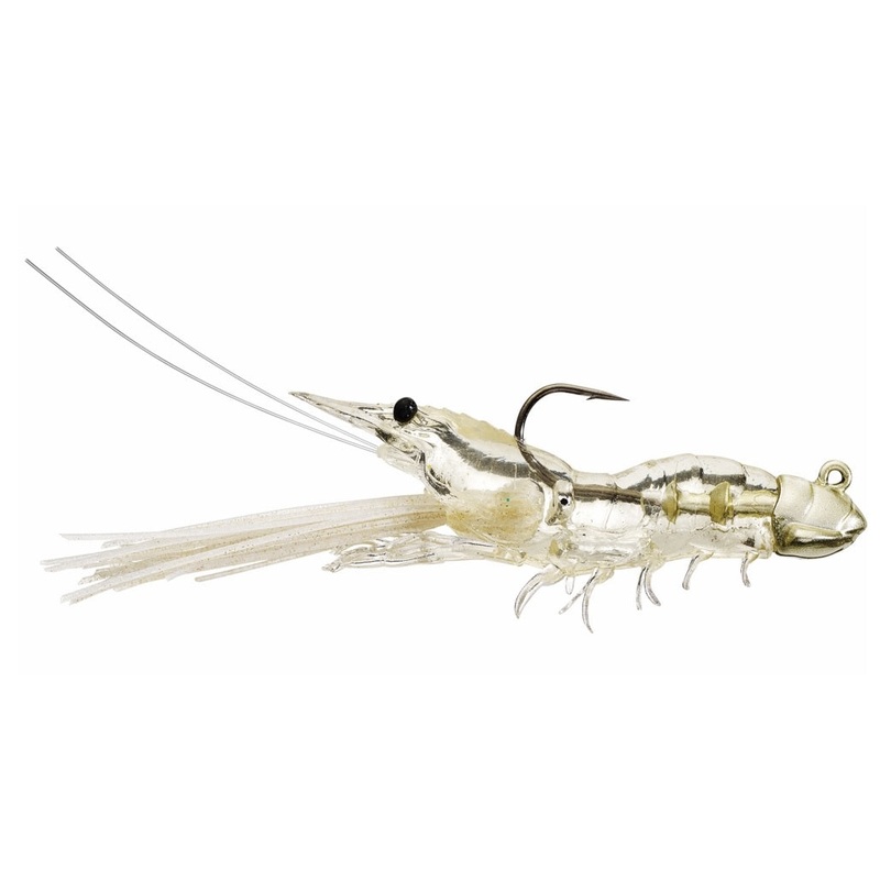 Live Target Fleeing Shrimp 3.5 inch Soft Plastic Lure Clear