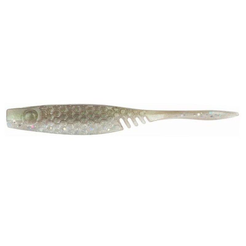 NetBait BaitFuel HexTek Eko Shad Green Shad 3″ 10pk