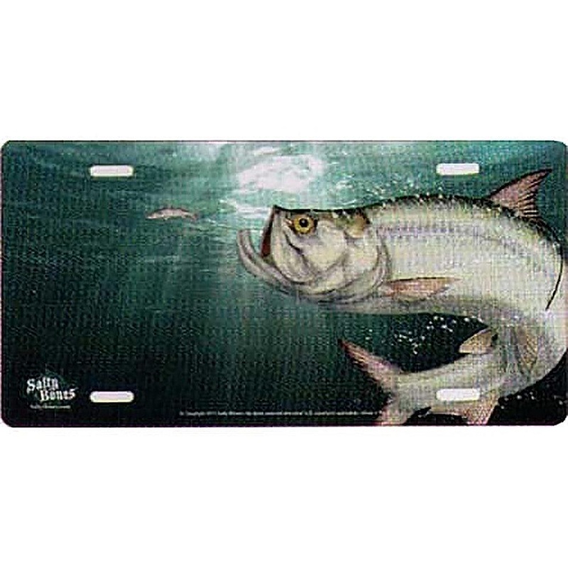 Salty Bones Tarpon License Plate
