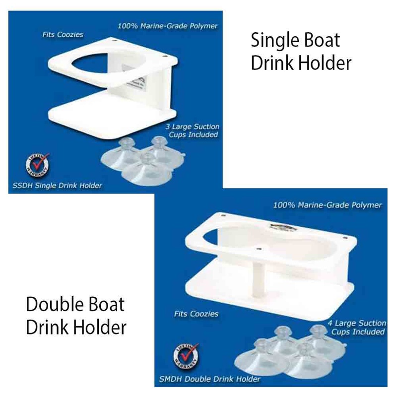 Deep Blue Marine Products Boat Drink Holders With Suction Cups DOUBLE