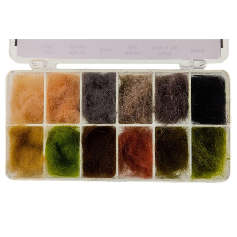 Hareline 12 Most Popular Colours Dub Dispenser