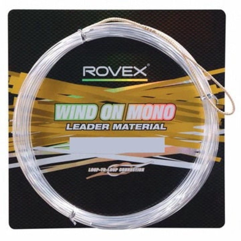 Rovex Pre Made Heavy Duty Wind on Mono Leader 10m 100lb