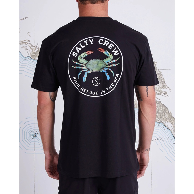 Salty Crew Blue Crabber SS Tee Black M