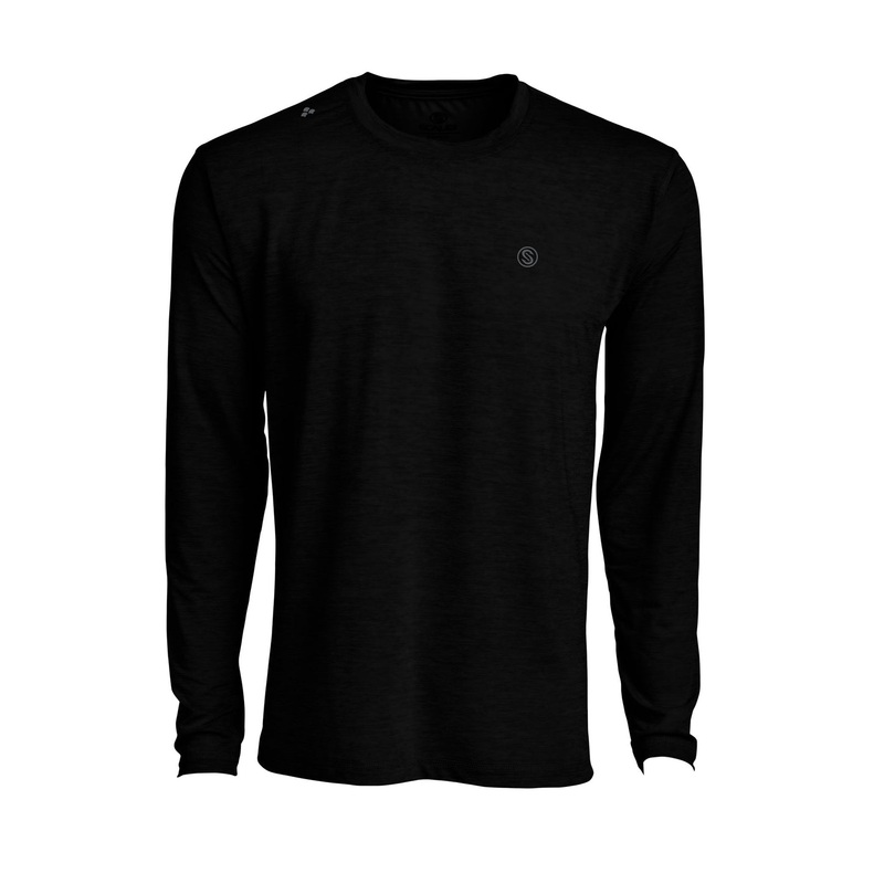 SCALES Iconic Long Sleeve Active Performance Black Heather Small