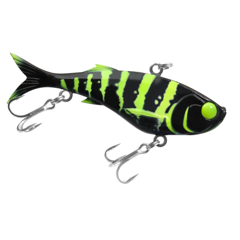 Tackle Tactics TT Quake Soft Vibe Lure 75mm Blacktreuse