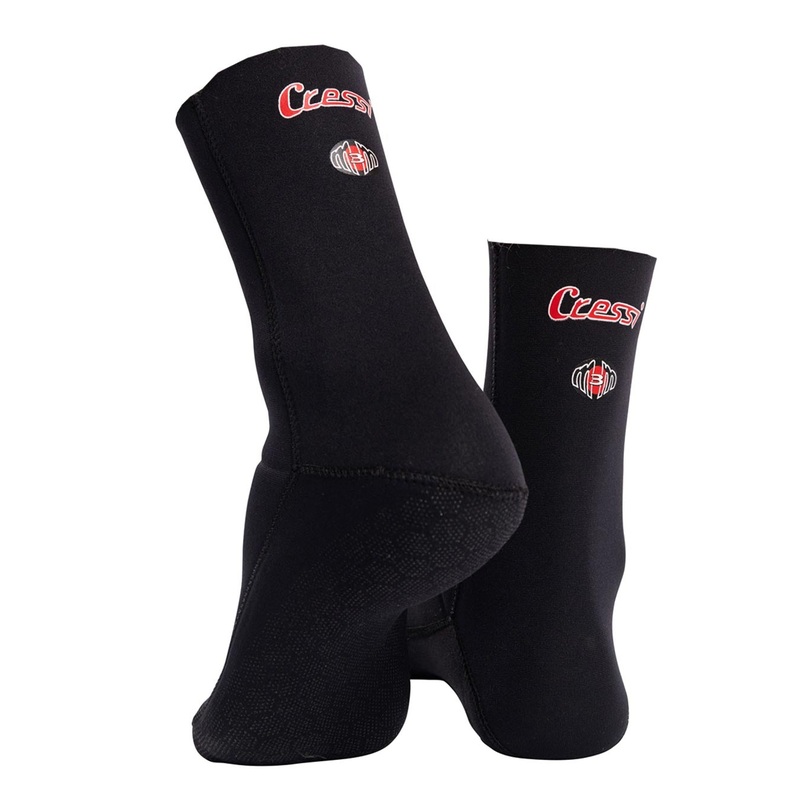 Cressi Supa Socks LGE BLACK