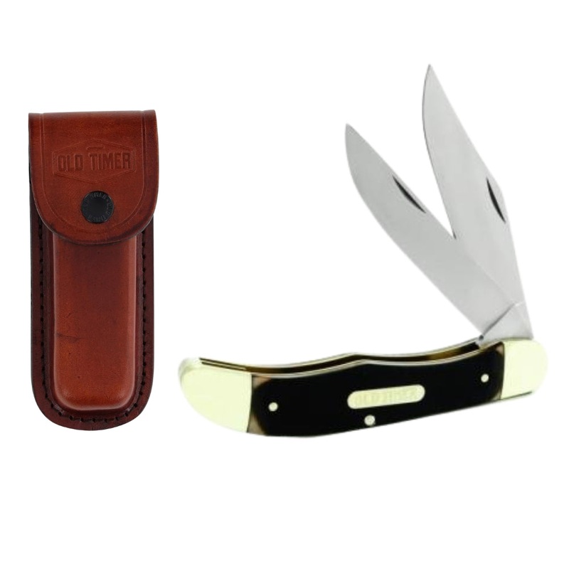 Old Timer Forestmate Folding 2 Blade Knife 4 INCH BROWN