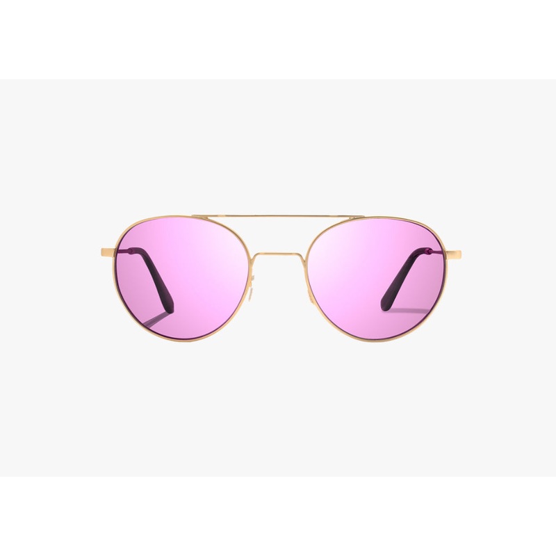 Bajio Tionia Womens Sunglasses Classic Gold Gloss (Rose gold Polycarbonate Lenses)