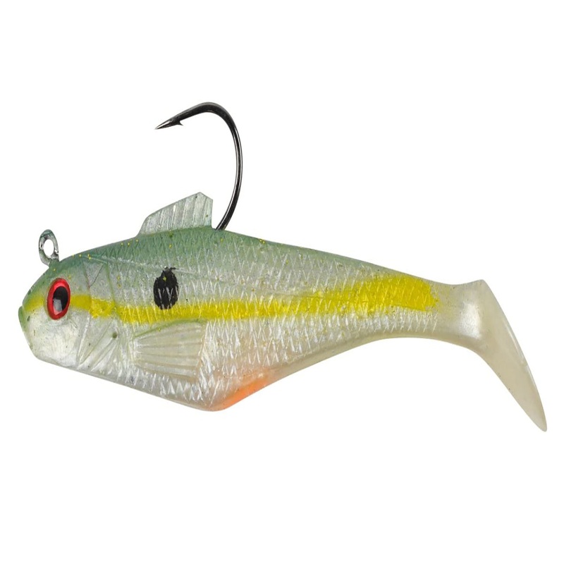 Berkley PowerBait Pre-Rigged Swim Shad Chartreuse Shad 4 Inch