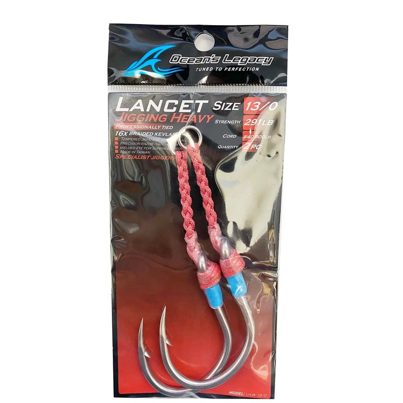 Ocean’s Legacy Heavy Lancet Jigging Assist Hooks 9/0
