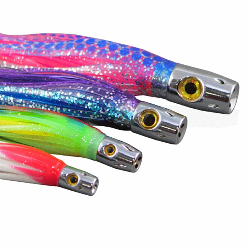 Star Lures 4″ Reef Jet Rigged Skirted Trolling Lure #11 Evil Star