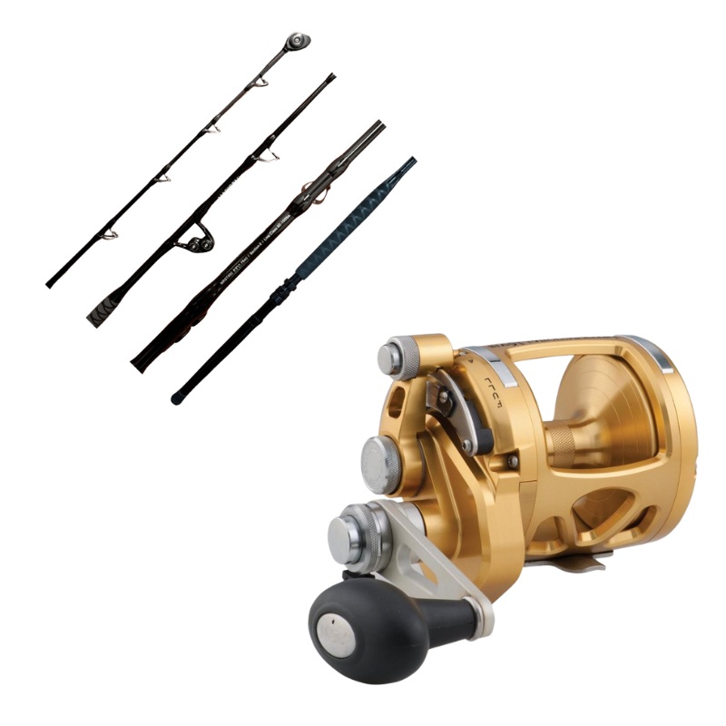 MagicTail 5’9 60-100# Standup/PENN INT50VISW Reel Pre-Spooled Combo Gold