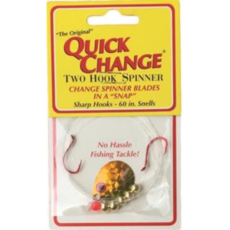 Quick Change Fish Candy 2-Hook Spinners #2 Orange