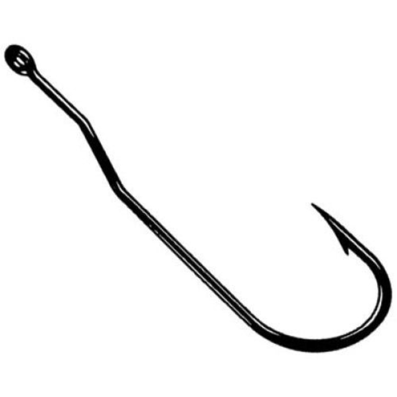 Tru-Turn Bass Worm Hooks 1/0 Brass