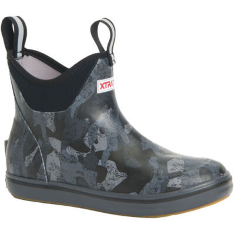 XTRATUF Women’s 6″ Black Camo Ankle Deck Boot Black Camo 5