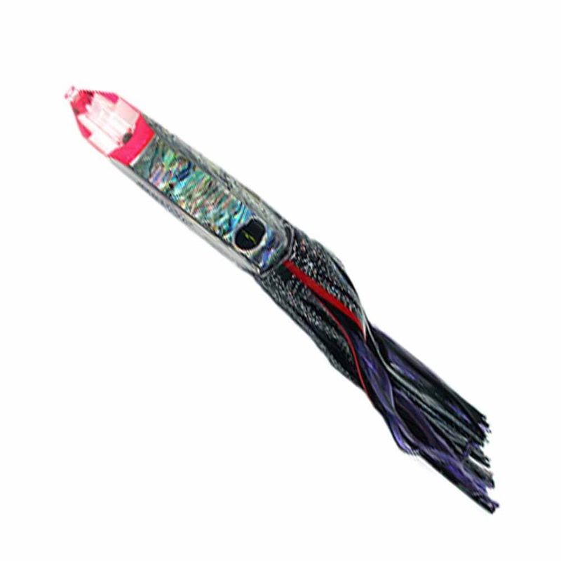 Black Bart Wahoo Candy Trolling Lure BLACK DOT/RAINBOW