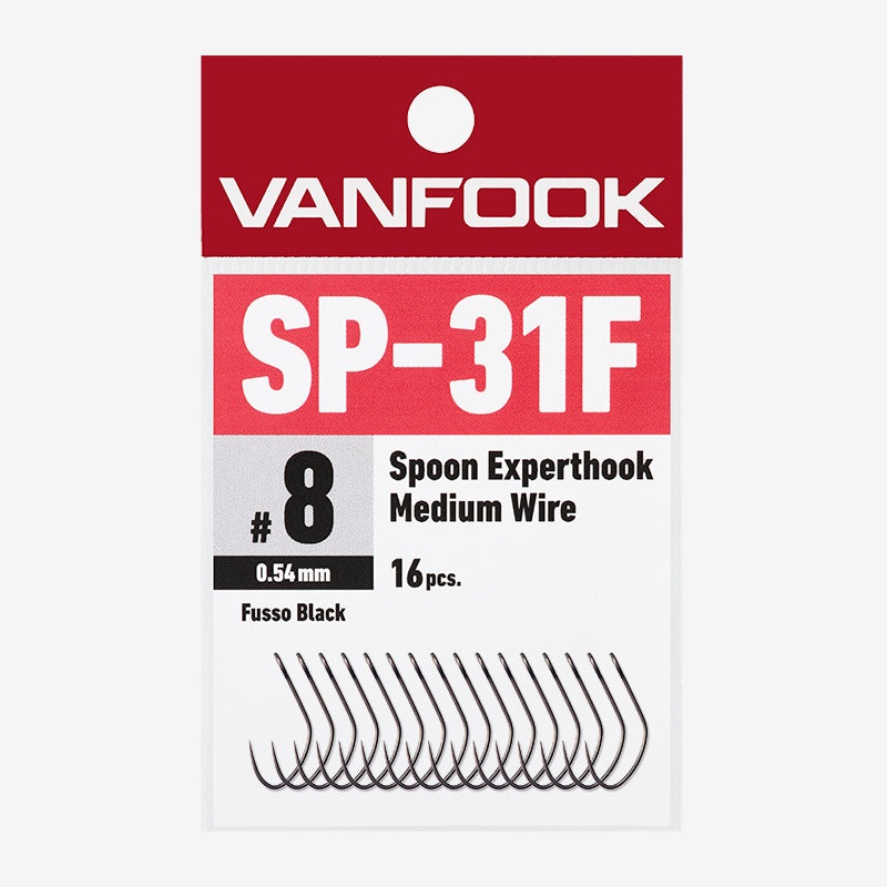 Freshwater Hook – Vanfook – SP-31F Spoon Experthook Medium Wire #10 (16pcs)
