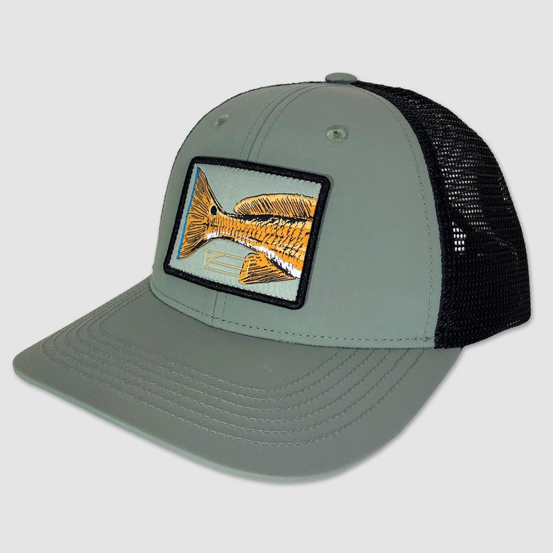 Kscott Redfish Tail Hat 2 Tone Olive / Black