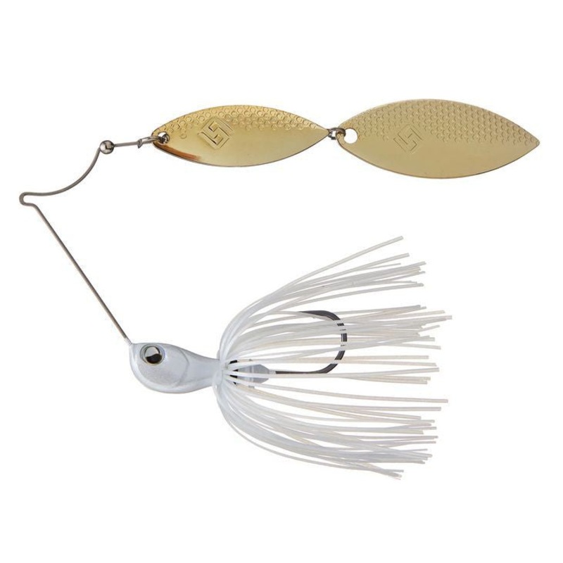 RAID Japan Level Spin Double Willow Spinnerbait Pearl White 3/8oz