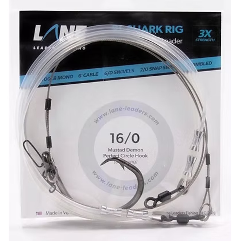 Rigs – Lane Leaders Fishing – XL Shark Rig Size 16/0