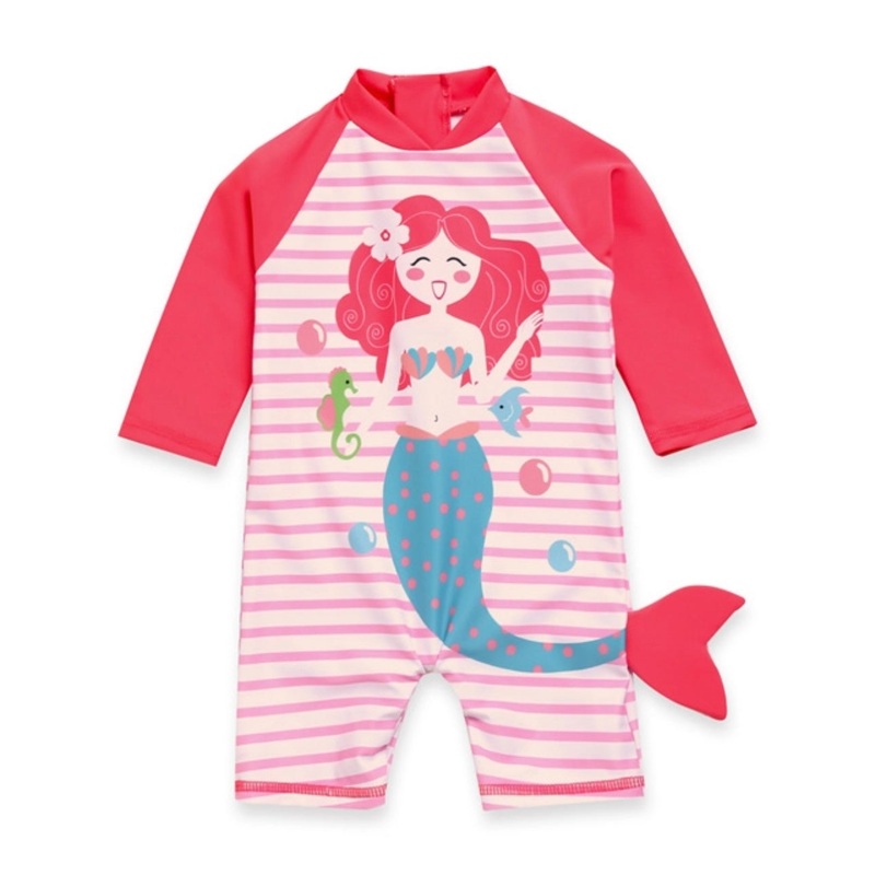 Vaenait Baby UPF Swimsuit Little Mermaid LARGE Pink Mermaid