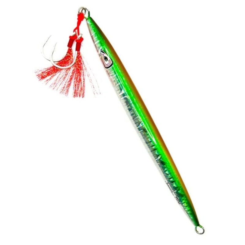 Johnny Jigs Torpedo Slow Pitch Jig – Pre-rigged All Glow 100g