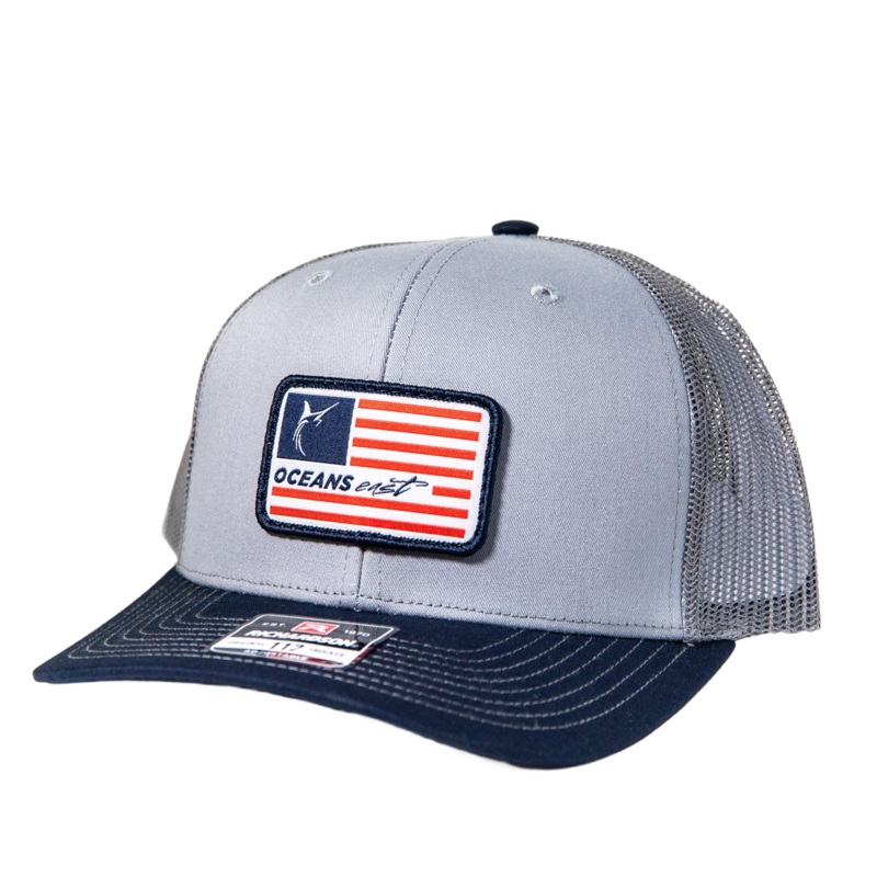 Oceans East American Flag Hat H. GREY/WHITE