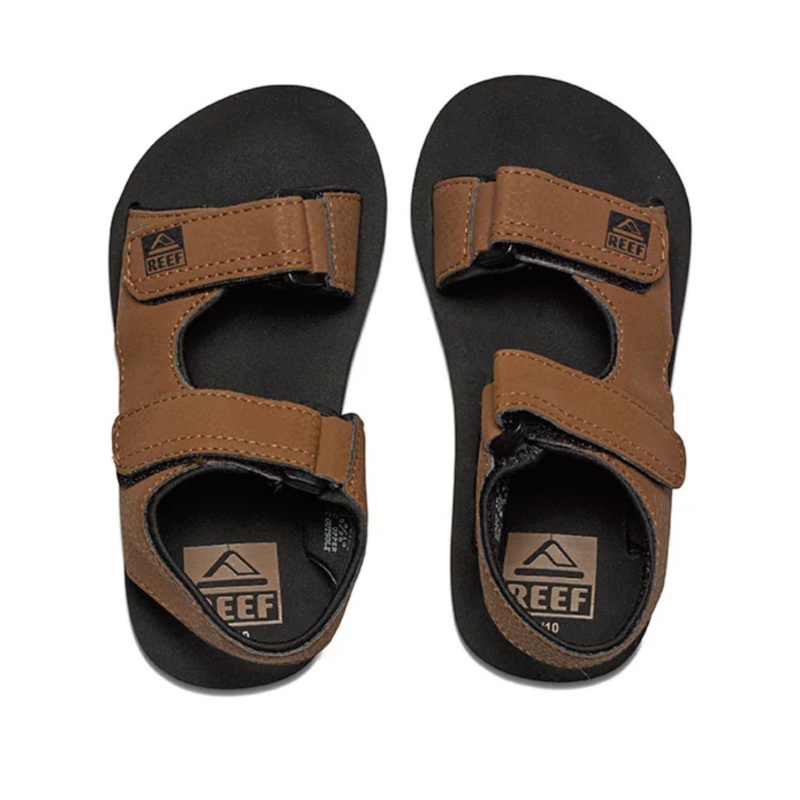 Reef Kids Little Stomper Sandal 10 BLACK / BROWN