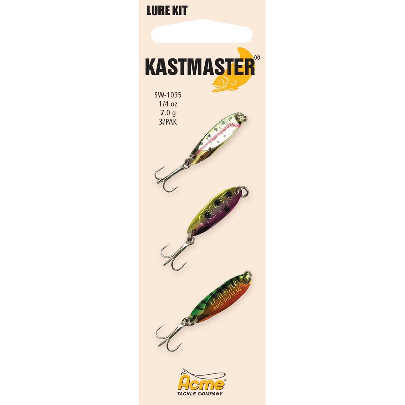 Acme Kastmaster Spoon 3 Pack 1/4oz