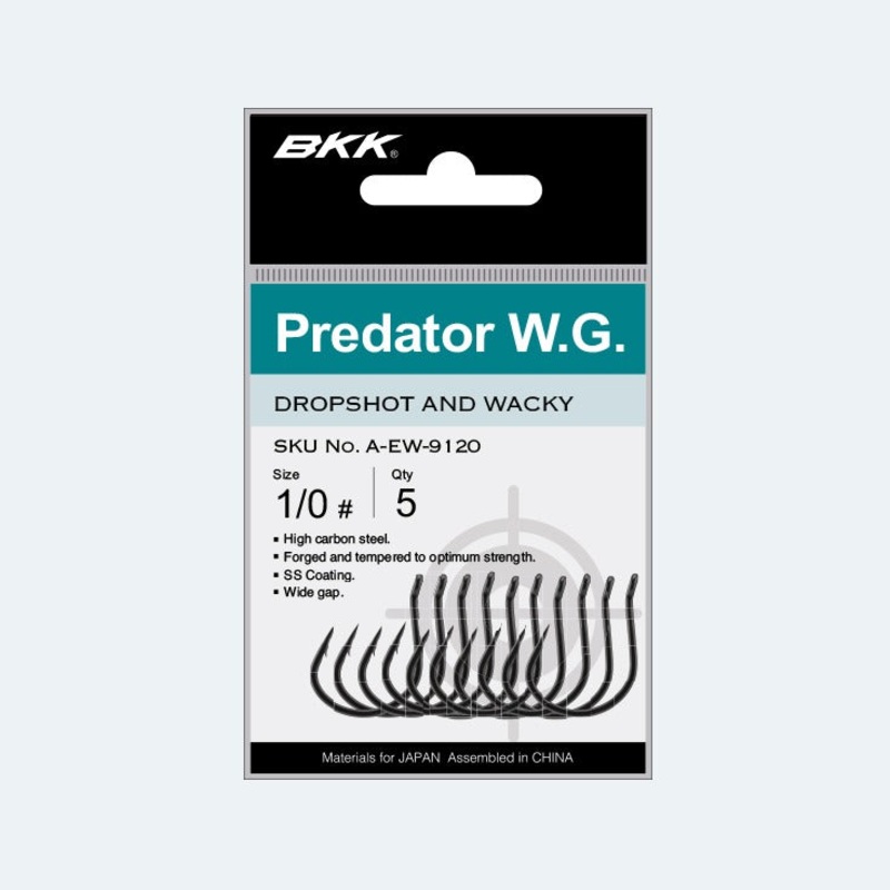 Hameon Drop-Shot BKK Predator WG #1 – 6 pcs