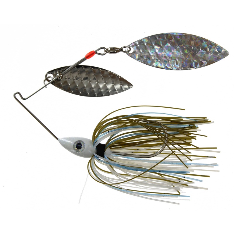 Nichols Pulsator Spinnerbait Braxtons Olive Shad Dw Hologram 3/8 oz