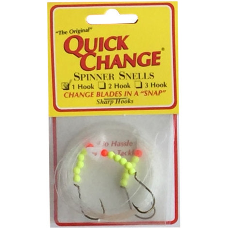 Quick Change 1 Hook Spinner Snells Chartreuse