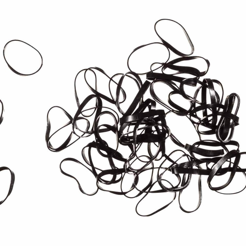 R&R Tackle Large Black Rigging Band 200PK