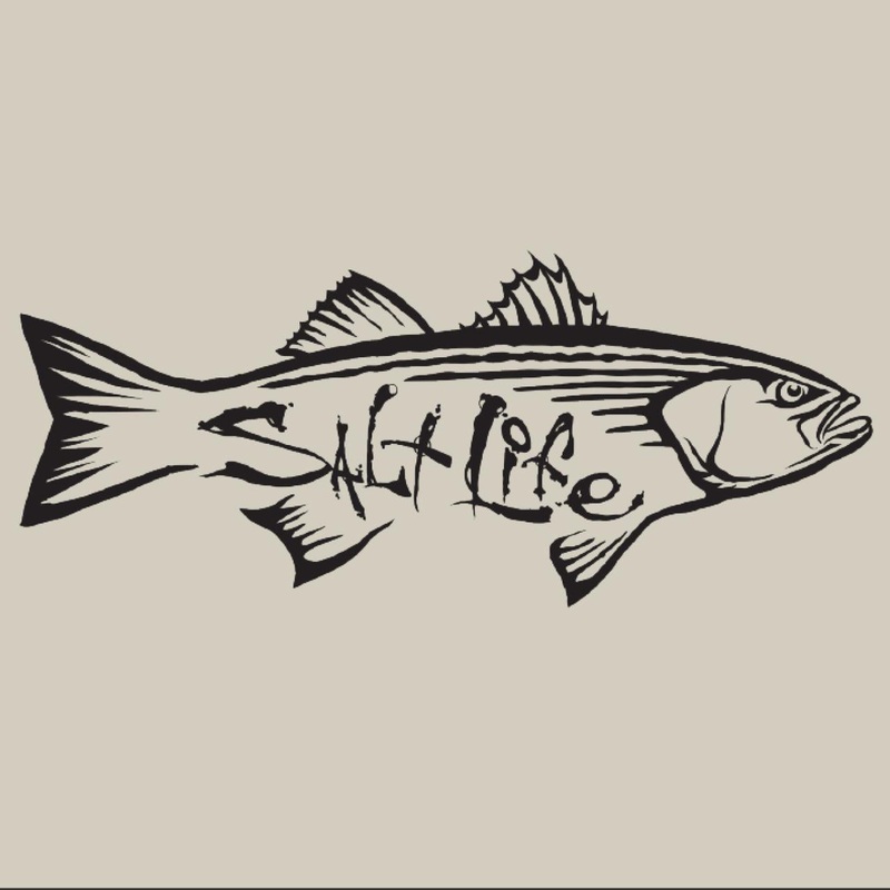 Salt Life Striper Hunt Decal White