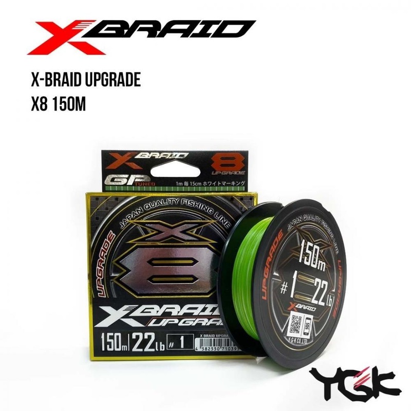 XBraid (YGK) Upgrade X8 150m #0.6 (14lb / 6.35kg)