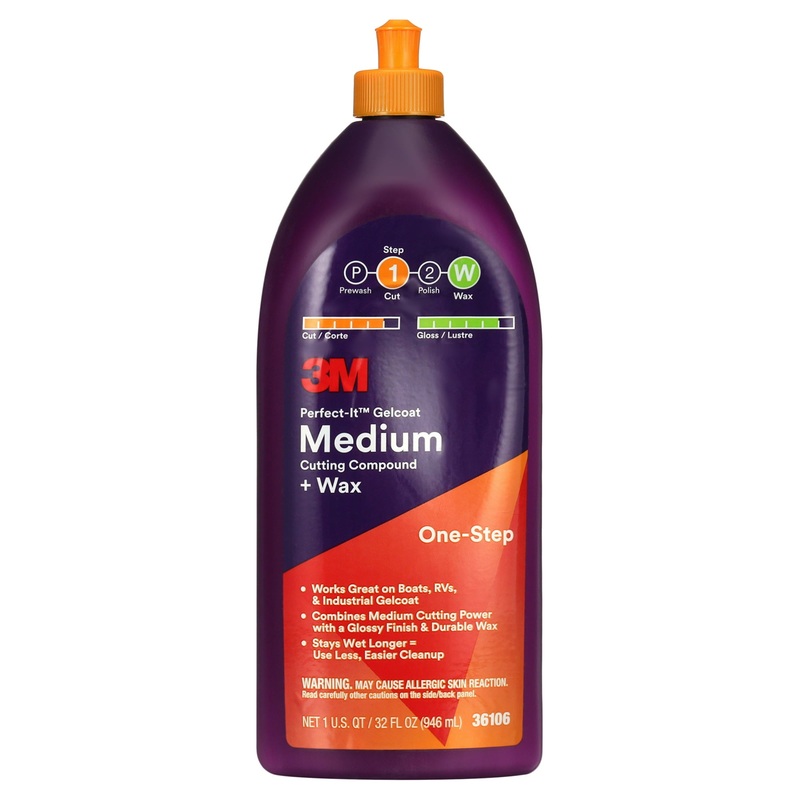 3M Perfect-It Gelcoat Medium Cutting Compound and Wax