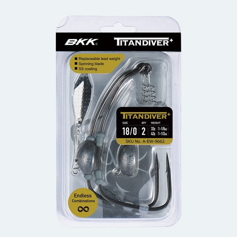 Hameon Texan BKK Titan Diver+ #10/0 (12g/18g) – 2 pcs