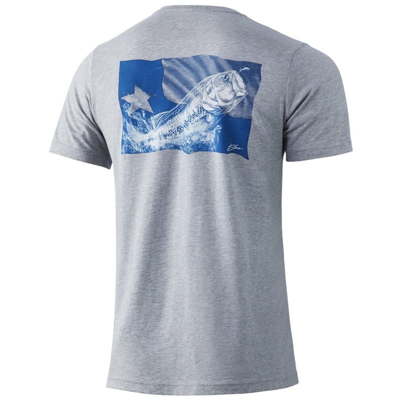 Huk KC Buzz Bomber Lightweight Bass Tee H1000324 – Choose Size / Color Gill Red Heather (614) Medium