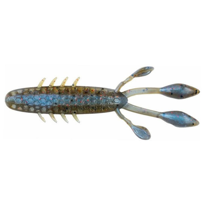 NetBait HexTek Eko Craw 3.5″ Blue Craw Red Flake