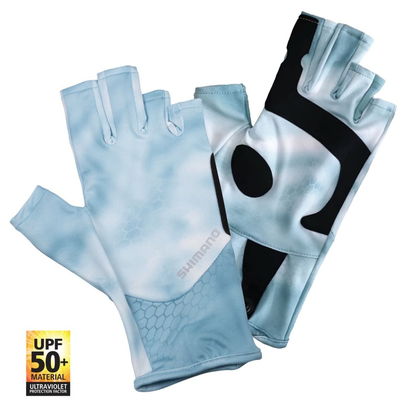 Shimano Sun Gloves UPF50+ Medium Sky Tech Camo