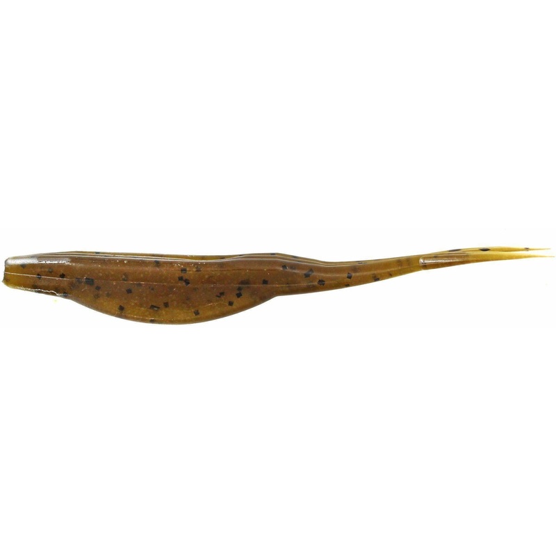 Zoom Super Fluke Jr 4” Green Pumpkin 10Pk