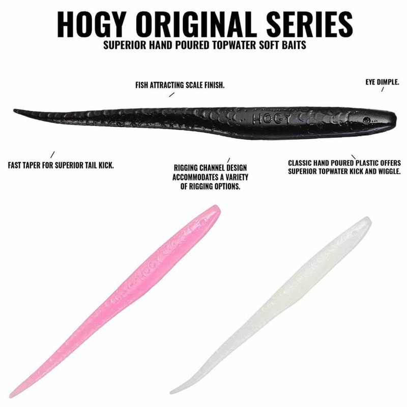 HOGY 10IN ORIGINAL SERIES Swim Bait Lures BLACK